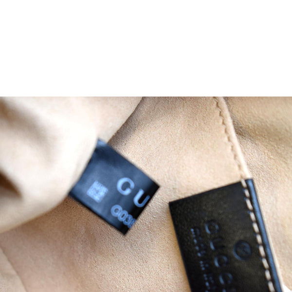 GUCCI GG Marmont Mini Calfskin Matelasse Crossbody Bag Black 634785