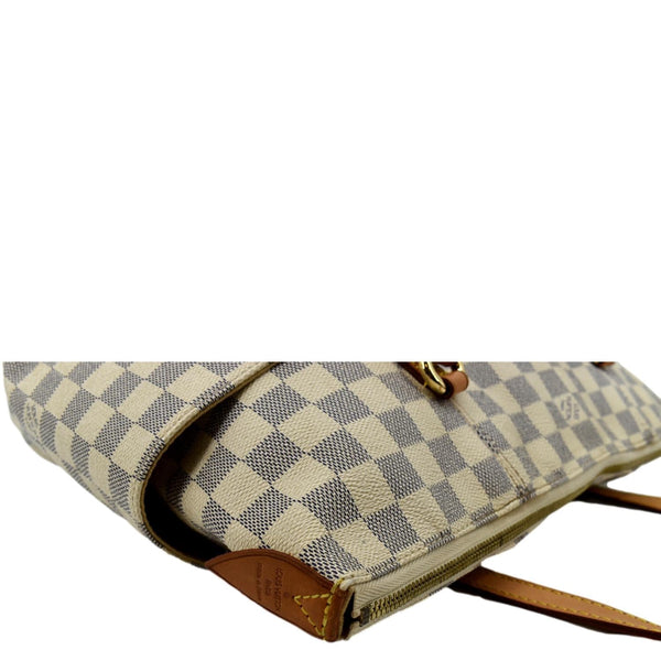 Louis Vuitton Totally GM Damier Azur Shoulder Bag White - Top Right