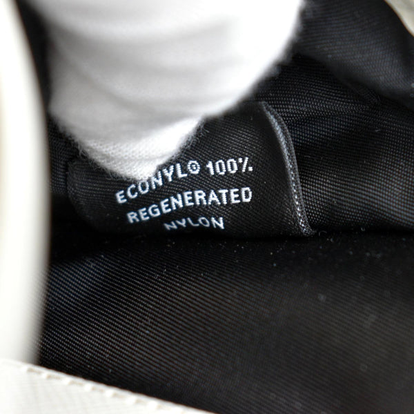 PRADA Re-Nylon Saffiano Leather Smartphone Case Shoulder Bag White