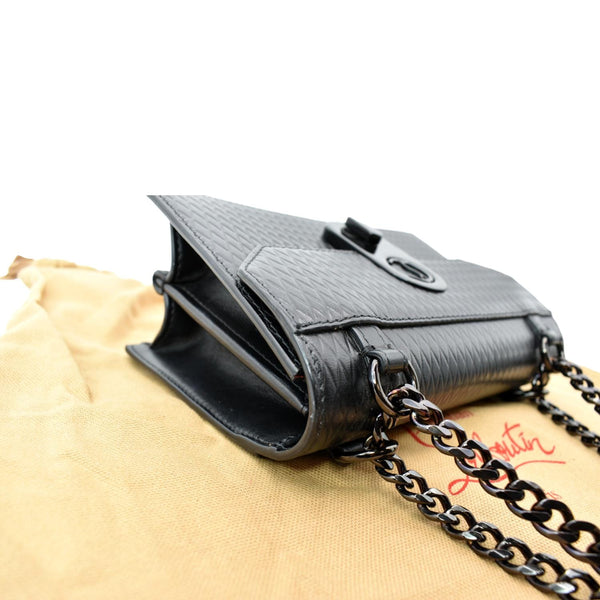 CHRISTIAN LOUBOUTIN Women Elisa Mini Leather Shoulder Bag Black