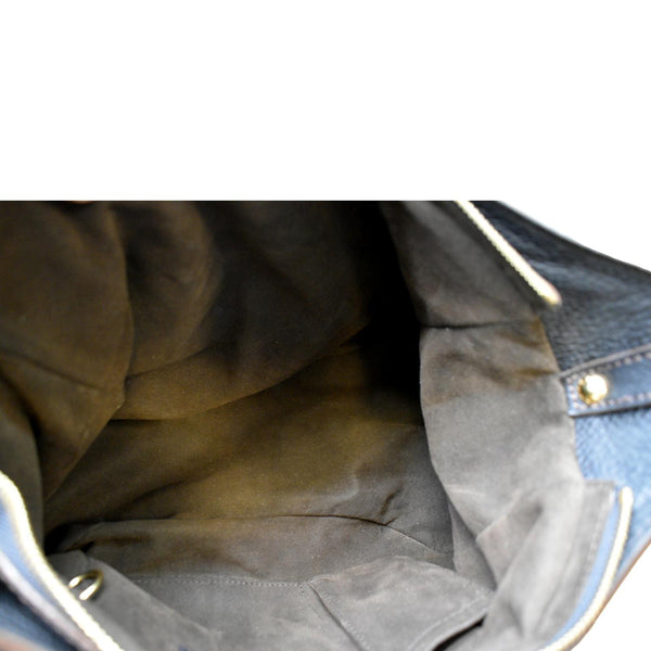 Louis Vuitton Mahina Leather Shoulder Bag in Black - Inside