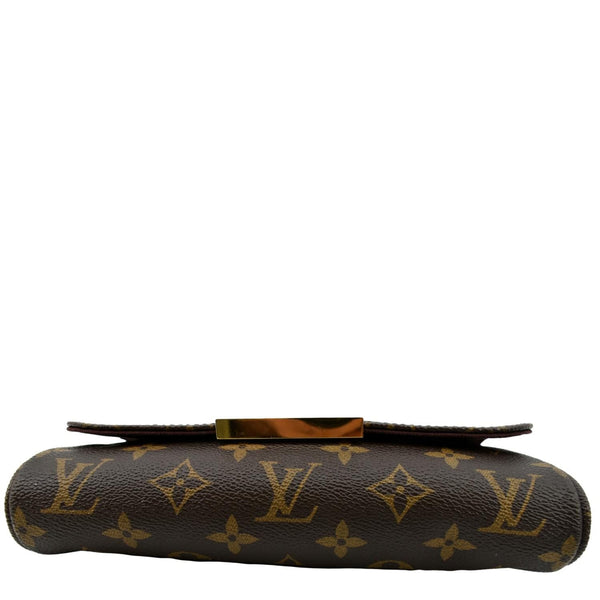 LOUIS VUITTON Favorite PM Monogram Canvas Crossbody Bag Brown
