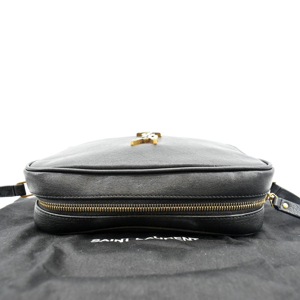 YVES SAINT LAURENT Leather Camera Crossbody Bag Black