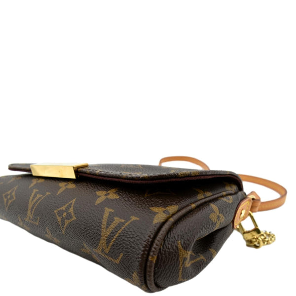 LOUIS VUITTON Favorite PM Monogram Canvas Crossbody Bag Brown