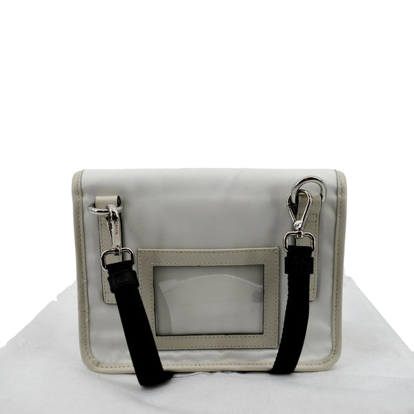 PRADA Re-Nylon Saffiano Leather Smartphone Case Shoulder Bag White