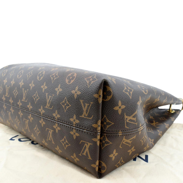 LOUIS VUITTON Graceful MM Monogram Canvas Shoulder Bag Brown