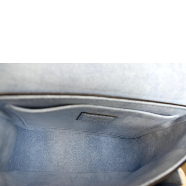 LOUIS VUITTON Lockme Tender Grained Calfskin Leather Shoulder Bag Blue