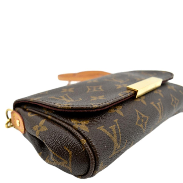 LOUIS VUITTON Favorite PM Monogram Canvas Crossbody Bag Brown