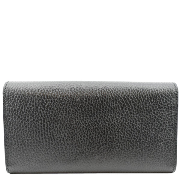 GUCCI GG Interlocking Continental Leather Wallet Black 598166
