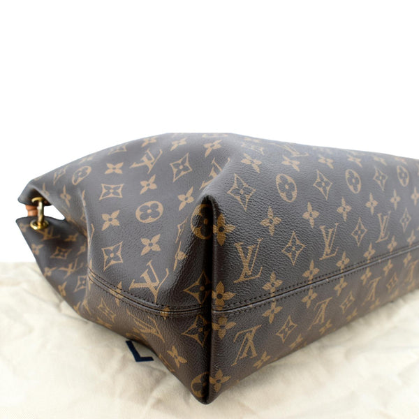 LOUIS VUITTON Graceful MM Monogram Canvas Shoulder Bag Brown