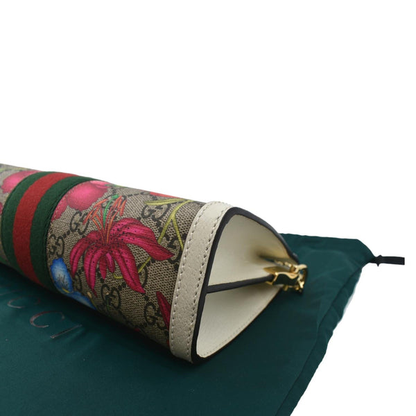 Gucci Ophidia Flora GG Supreme Canvas Shoulder Bag - Bottom Right
