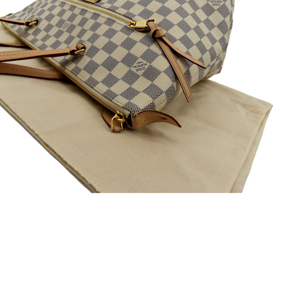 LOUIS VUITTON Iena MM Damier Azur Shoulder Bag White