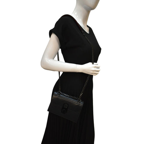 CHRISTIAN LOUBOUTIN Women Elisa Mini Leather Shoulder Bag Black
