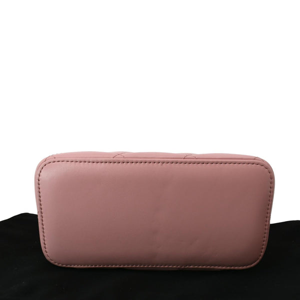 CHANEL Vanity Case Quilted Leather Shoulder Bag Pink