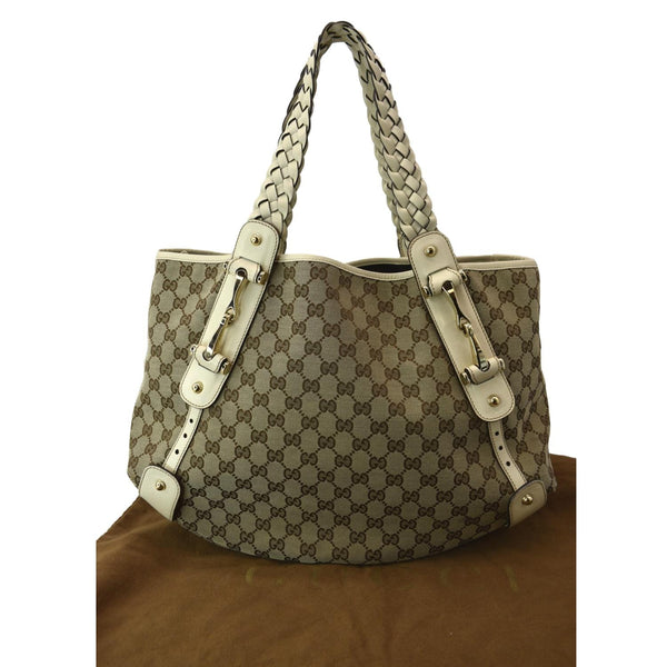 GUCCI Pelham Medium GG Canvas Hobo Bag Beige 137621