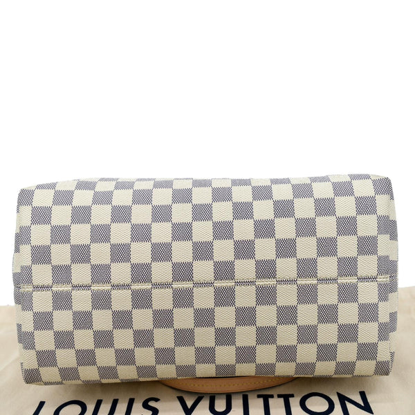 LOUIS VUITTON Iena MM Damier Azur Shoulder Bag White