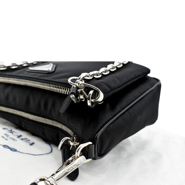 PRADA Re-Nylon Crossbody Bag Black
