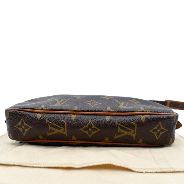 LOUIS VUITTON Pochette Marly Bandouliere Monogram Canvas Crossbody Bag Brown