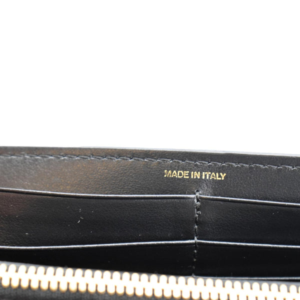 BURBERRY TB Continental Leather Wallet Black