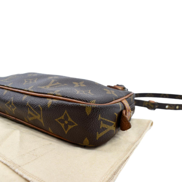 LOUIS VUITTON Pochette Marly Bandouliere Monogram Canvas Crossbody Bag Brown