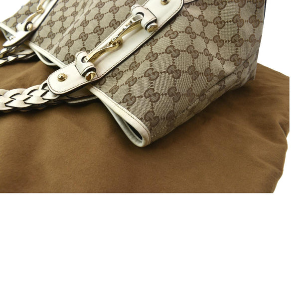 GUCCI Pelham Medium GG Canvas Hobo Bag Beige 137621