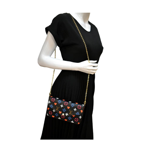 Louis Vuitton Pochette Felicie Game On Canvas Bag - Full View