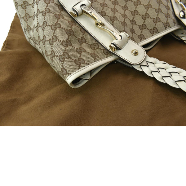 GUCCI Pelham Medium GG Canvas Hobo Bag Beige 137621