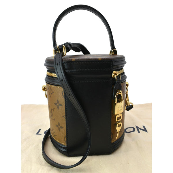 LOUIS VUITTON Cannes Reverse Monogram Canvas Satchel Bag Brown
