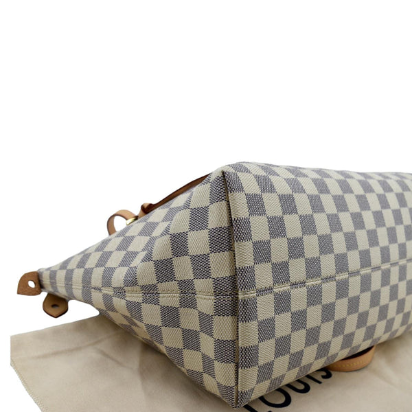 LOUIS VUITTON Iena MM Damier Azur Shoulder Bag White