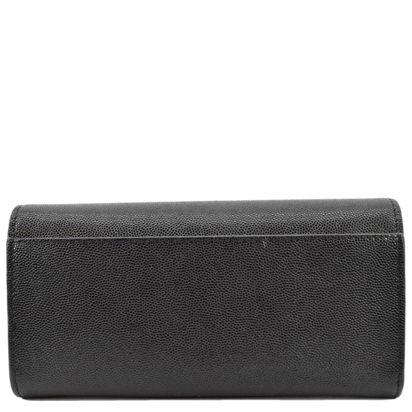 BURBERRY TB Continental Leather Wallet Black