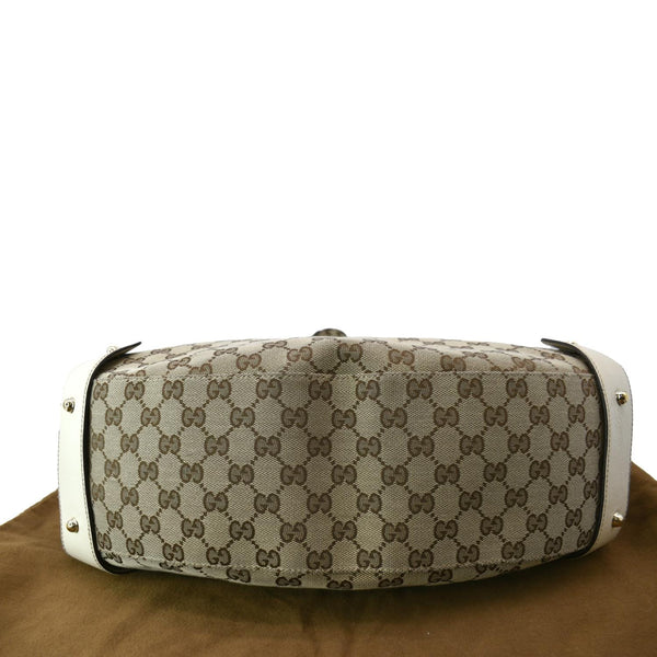 GUCCI Pelham Medium GG Canvas Hobo Bag Beige 137621