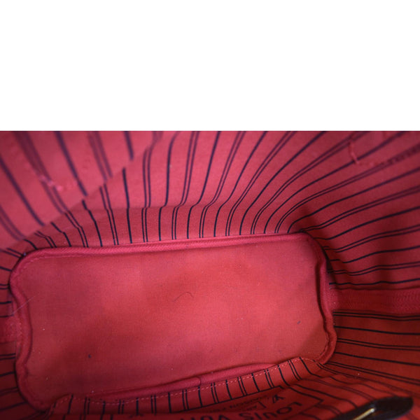 LOUIS VUITTON Neverfull PM Damier Ebene Shoulder Bag Brown