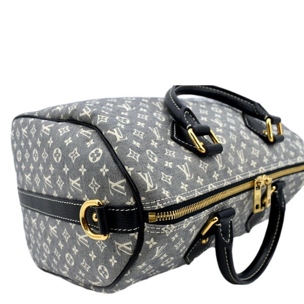 LOUIS VUITTON Speedy 30 Monogram Idylle Satchel Bag Fusain