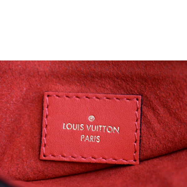 LOUIS VUITTON Flower Monogram Canvas Tote Shoulder Bag Cerise