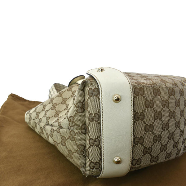 GUCCI Pelham Medium GG Canvas Hobo Bag Beige 137621