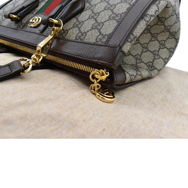 GUCCI Ophidia Medium GG Supreme Tote Shoulder Bag Beige 524537
