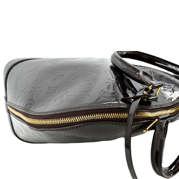 LOUIS VUITTON Alma GM Monogram Vernis Leather Satchel Bag Amarante