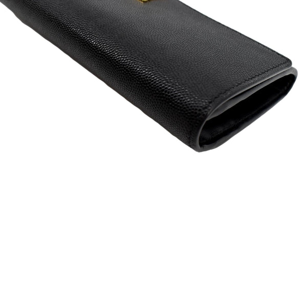 BURBERRY TB Continental Leather Wallet Black