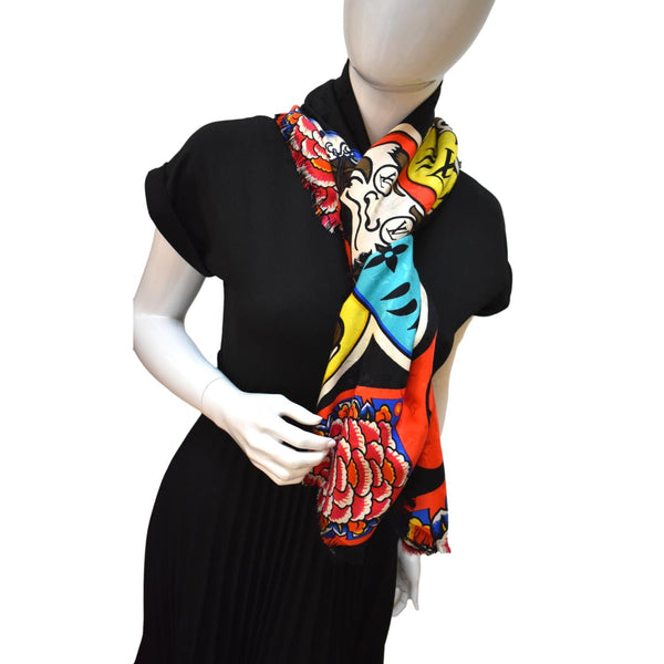 LOUIS VUITTON Silk Multicolor Scarf Bandeau