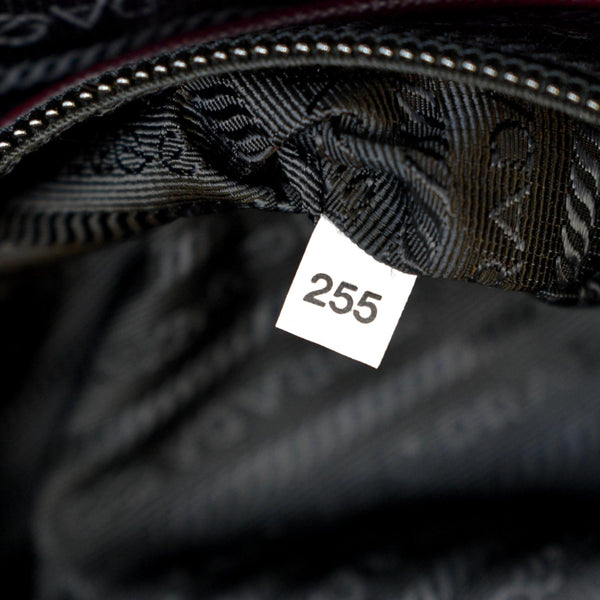 PRADA Medium Nylon Tote Bag Maroon