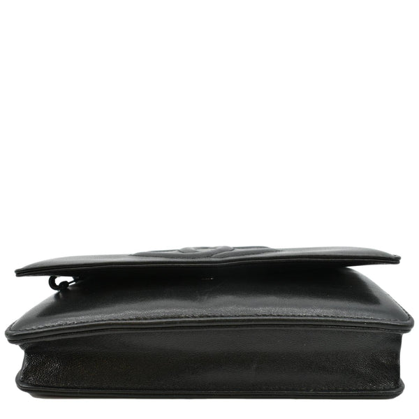 CHANEL Timeless WOC Patent Leather Wallet on Chain Shoulder Bag Black