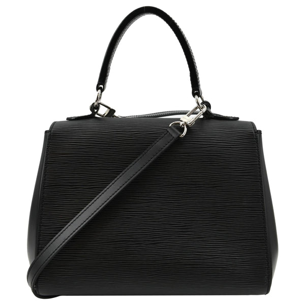 LOUIS VUITTON Cluny MM Epi Leather Shoulder Bag Black