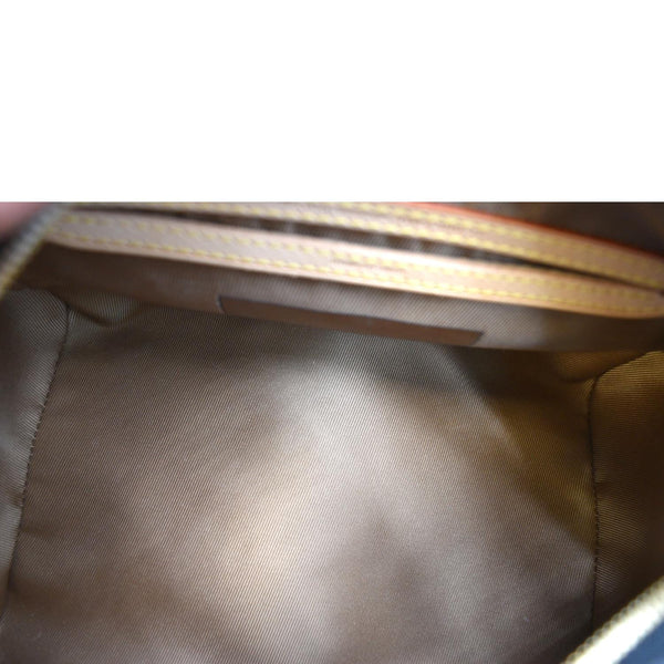 LOUIS VUITTON Fleur De Jais Carrousel Monogram Leather Satchel Bag Black