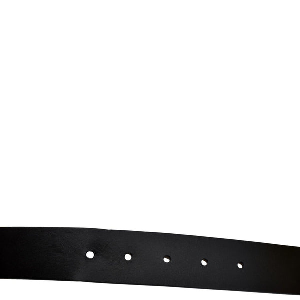 BURBERRY Vintage Check E-Canvas Leather Belt Beige Size 46/115