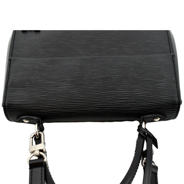 LOUIS VUITTON Cluny MM Epi Leather Shoulder Bag Black