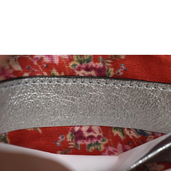 GUCCI Trapuntata Mini Zumi Dome Laminated Nappa Leather Crossbody Bag Red/Blue 534951