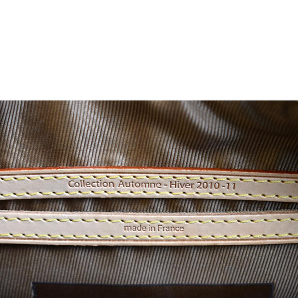 LOUIS VUITTON Fleur De Jais Carrousel Monogram Leather Satchel Bag Black