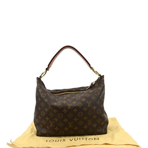 LOUIS VUITTON Sully PM Monogram Canvas Shoulder Bag Brown