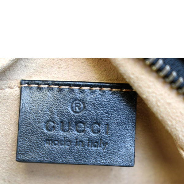 GUCCI GG Marmont Matelasse Mini Leather Crossbody Bag Black 448065