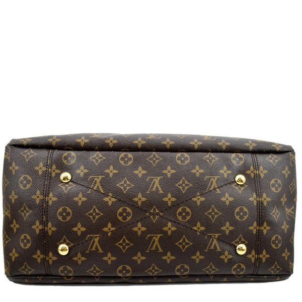 LOUIS VUITTON Artsy MM Monogram Canvas Hobo Bag Brown